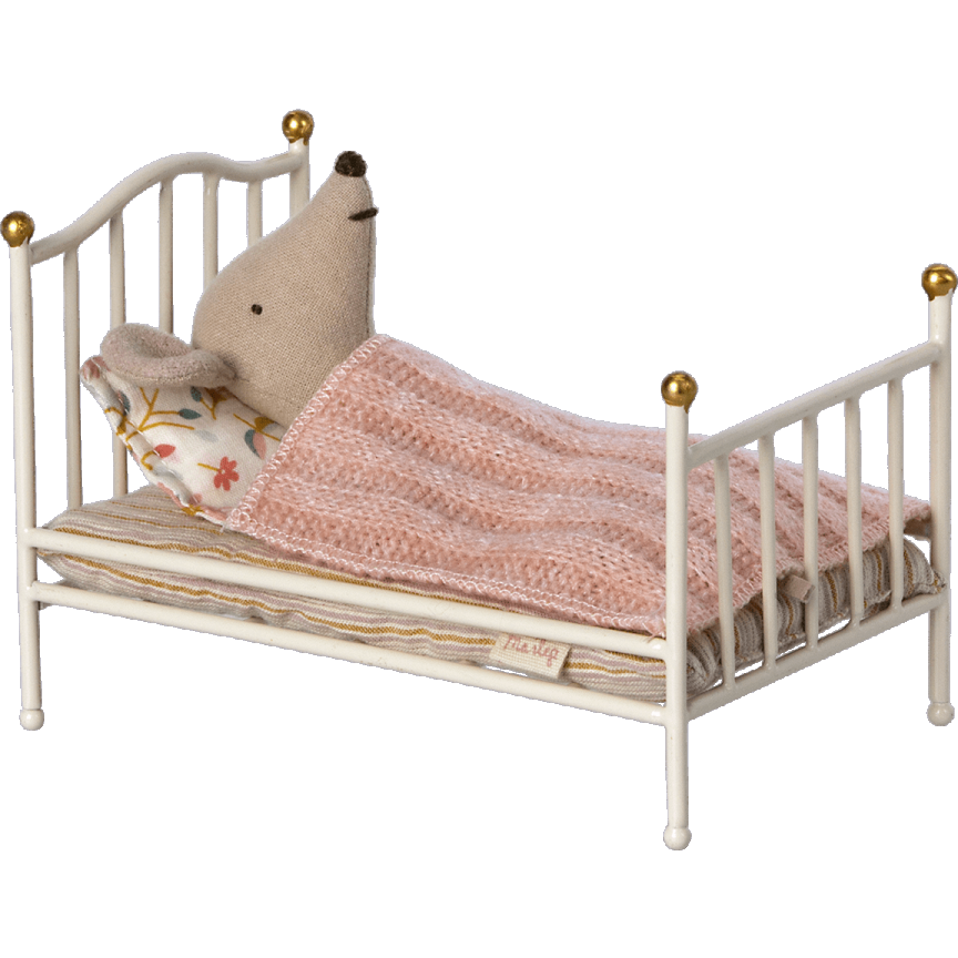 Cama Vintage para ratoncito - Off White