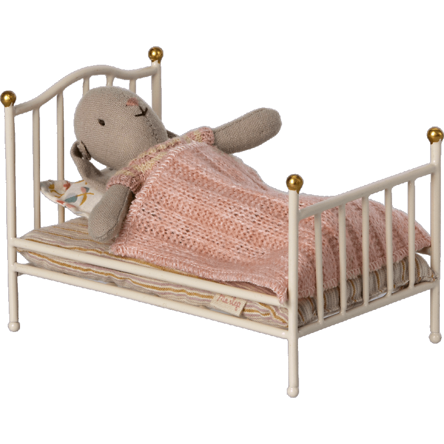 Cama Vintage para ratoncito - Off White