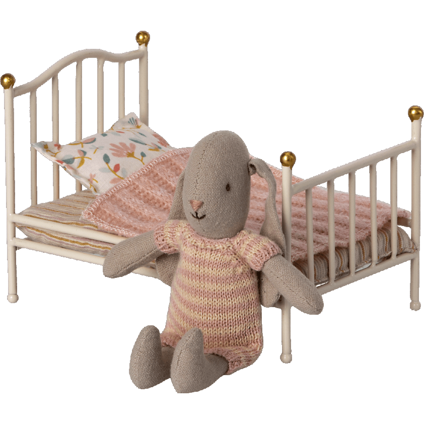 Cama Vintage para ratoncito - Off White
