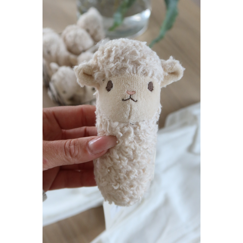 Sonajero Petit Hand Terry Animals - Sheep