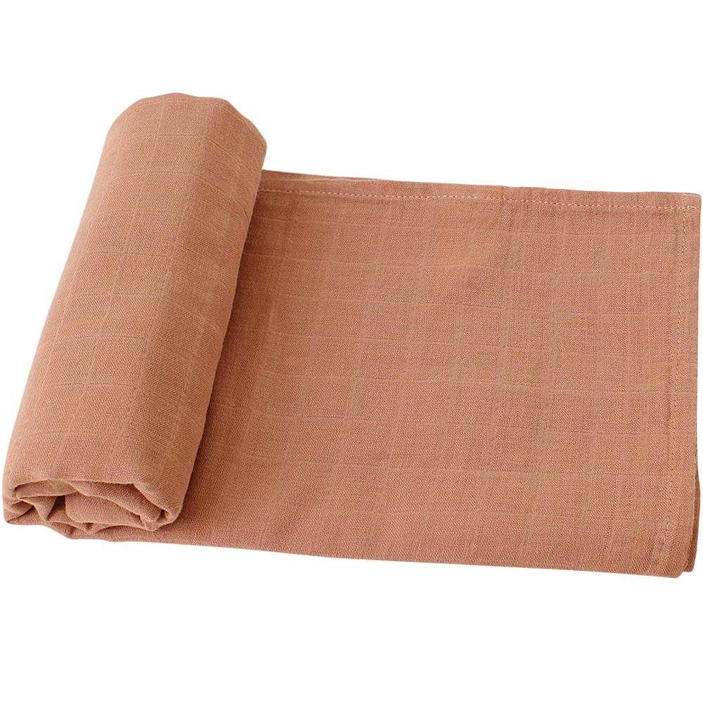 Swaddle / Manta Muselina 100% algodón orgánico - Terracota