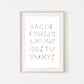 Poster - Alphabet Floral Medium