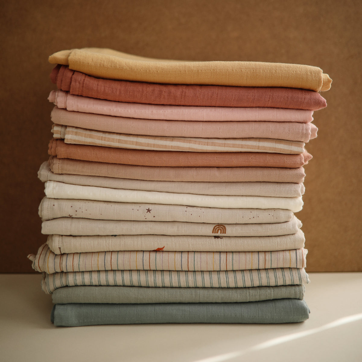Swaddle Muselina - Natural Stripe
