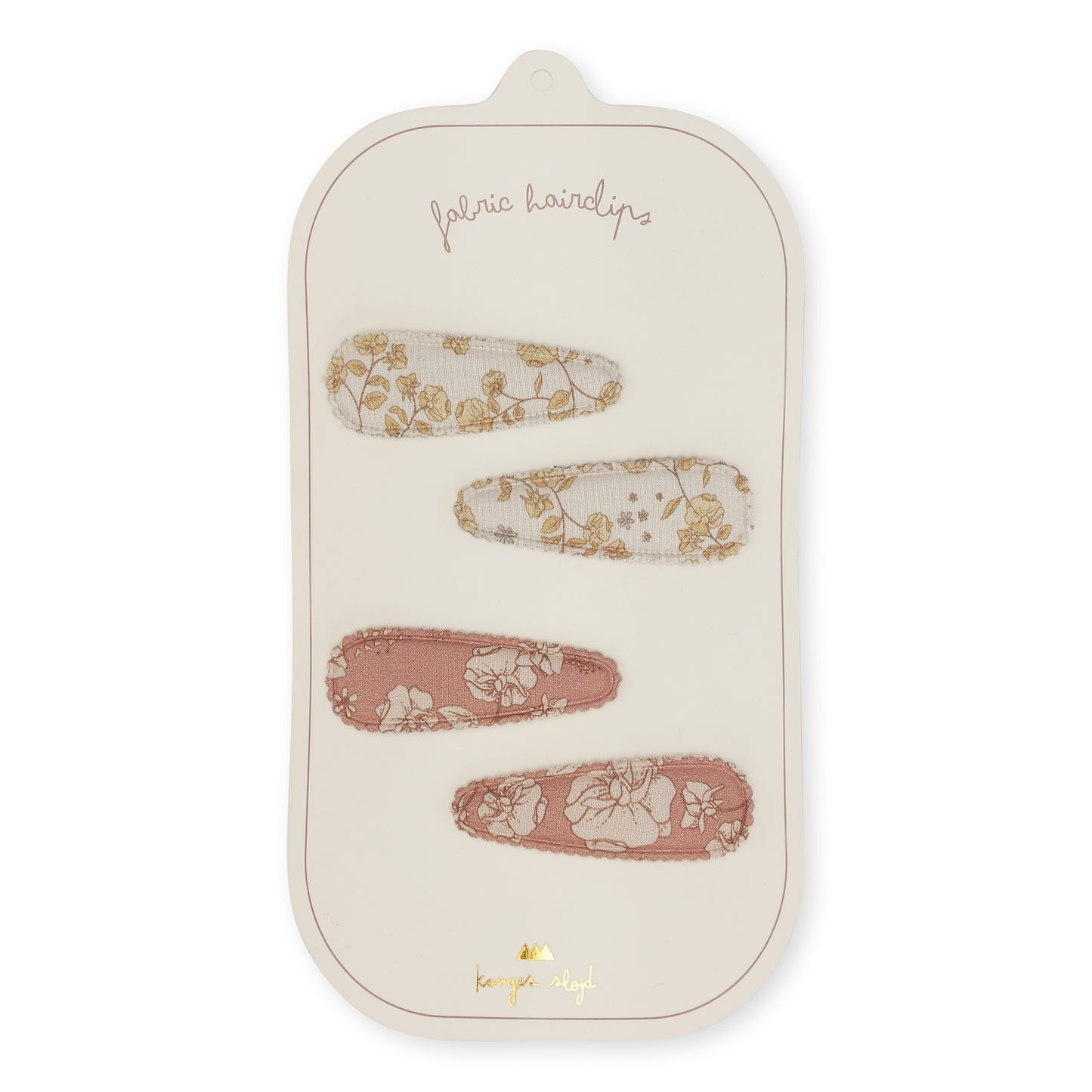 Set 4 Clips de tela - Petit Soleil / Blossom Rouge