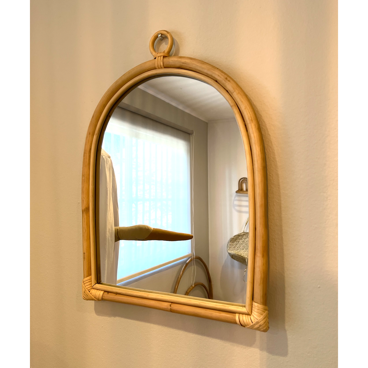Espejo Arco Rattan