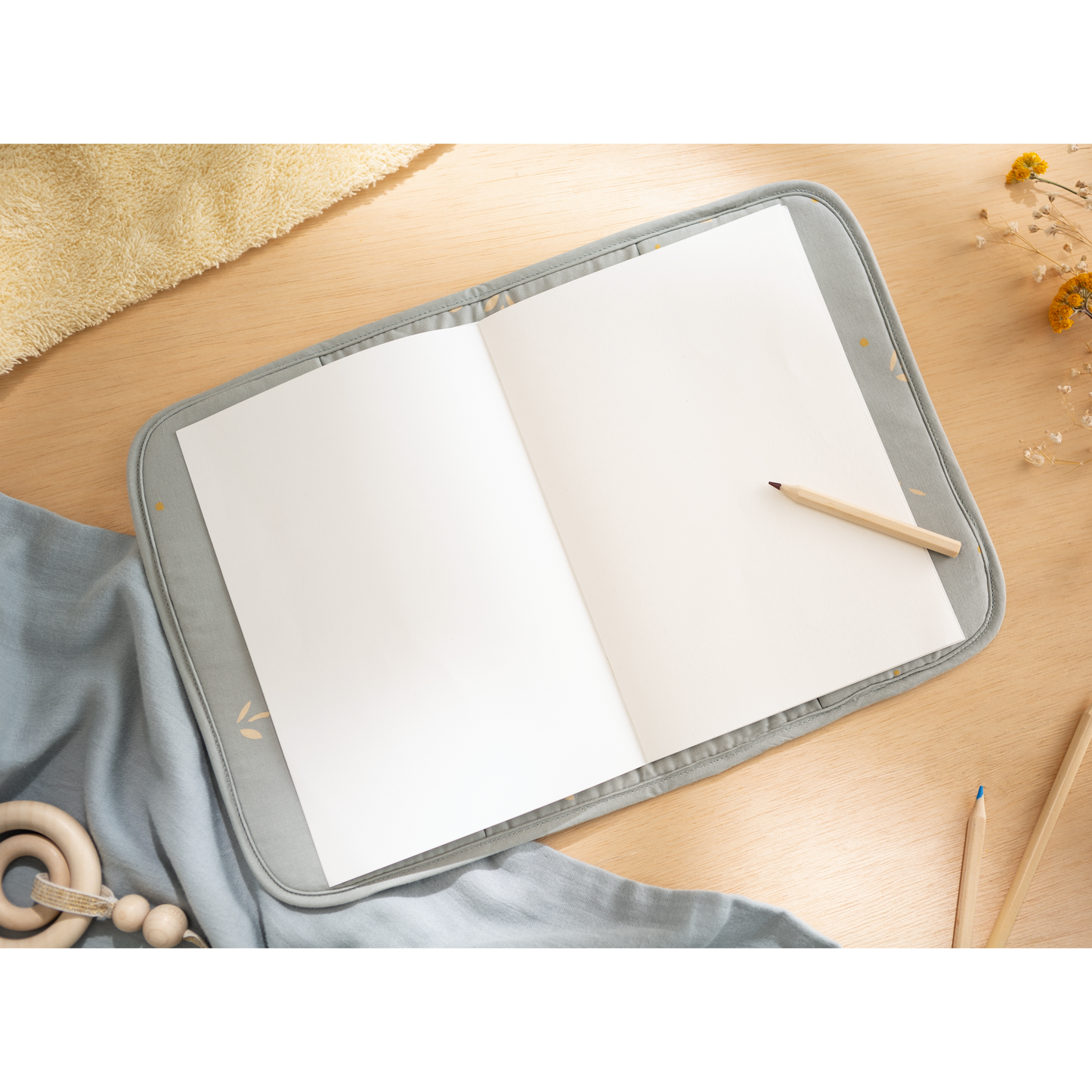 Funda acolchada Porta documentos  - Willow Soft Blue