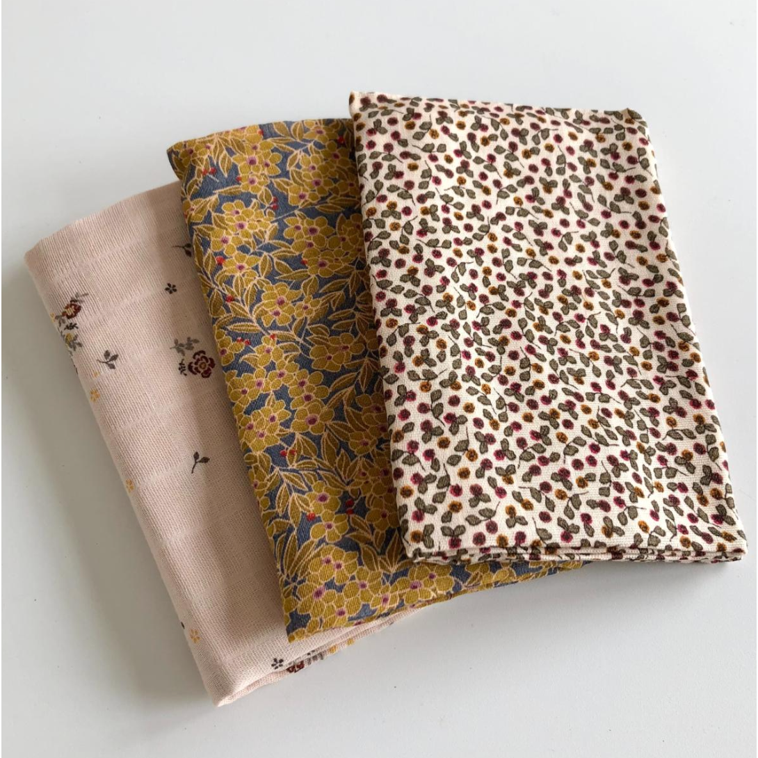 Set 3 Tutos Muselina - Rosaraie Red