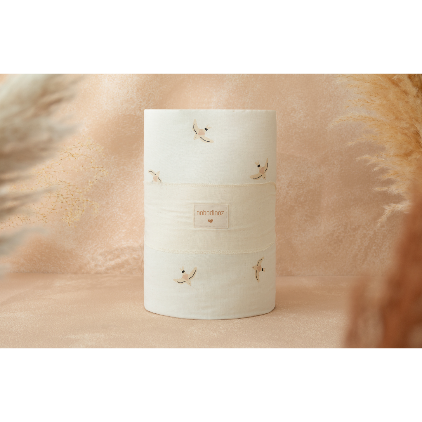 Protector de cuna Nest -  Nude Haiku Birds Natural