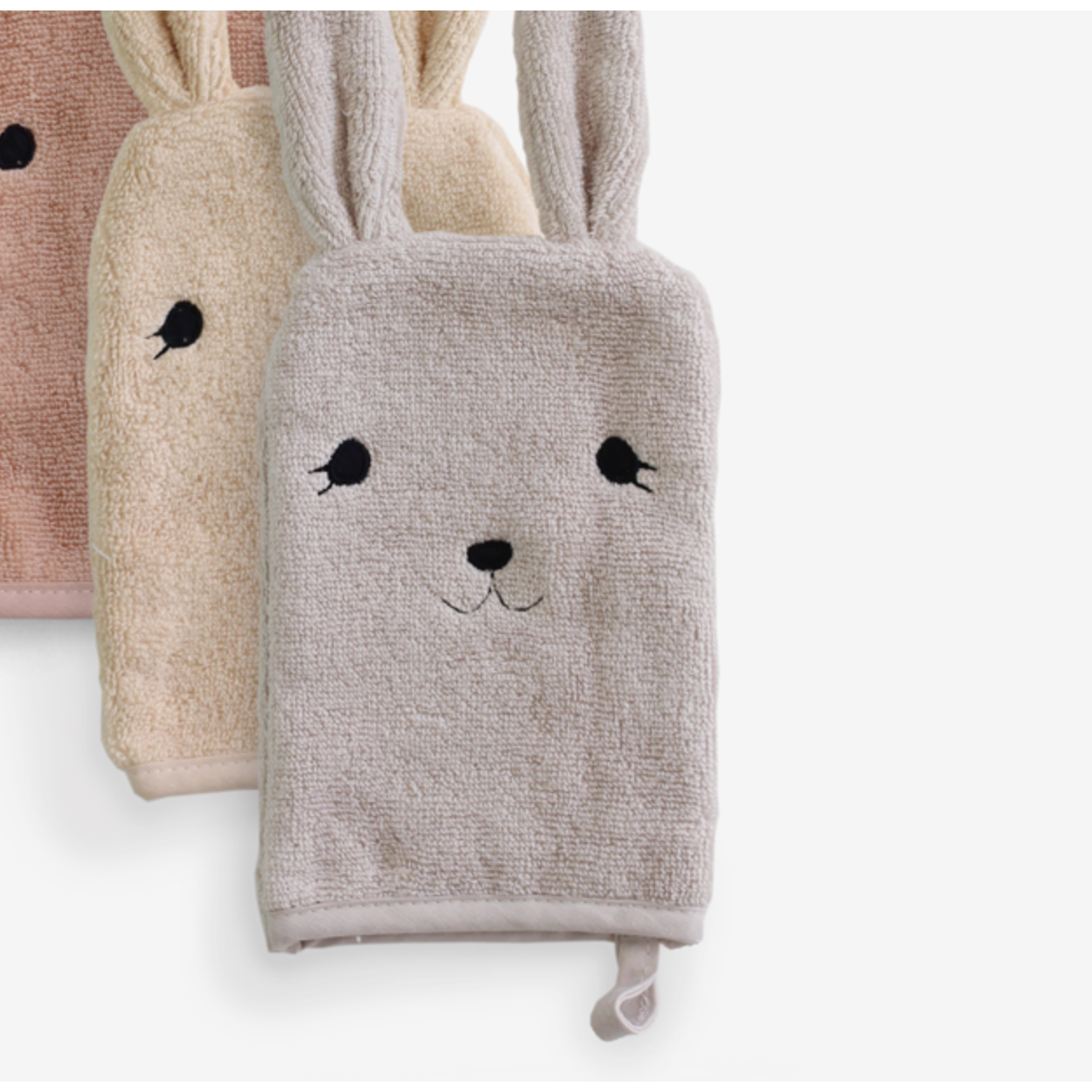 Set 3 Guantes De Baño Washcloth - Bunny