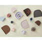 Set Plato y bowl Rainbow- Dusty Blue / Clay