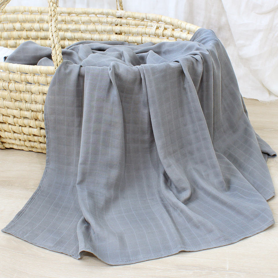 Swaddle / Manta Muselina 100% algodón orgánico - Pebble