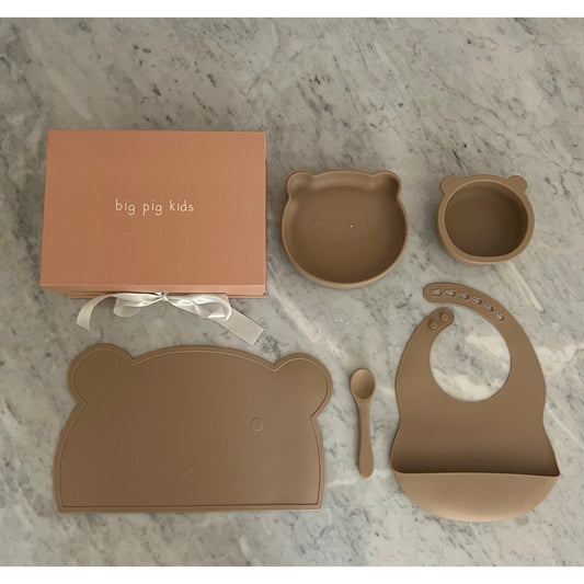 Caja de regalo Mi Primera Comida - Taupe