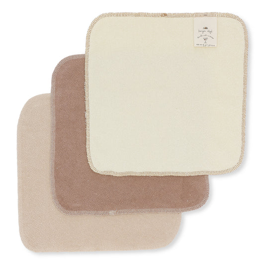 Set 3 Toallas De Baño Terry / wash cloth - Earthy Shades