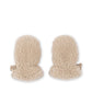 Mitones Grizz teddy baby mittens - Cream Off White
