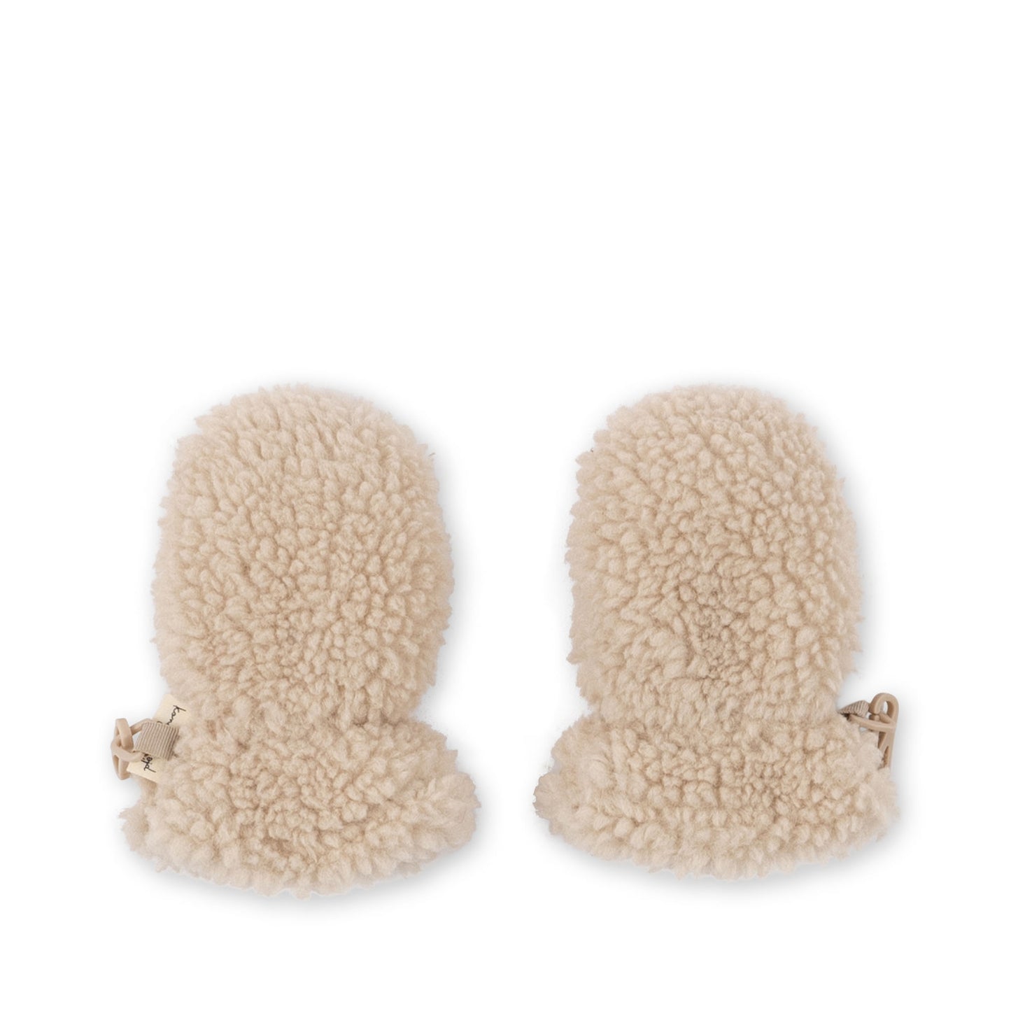 Mitones Grizz teddy baby mittens - Cream Off White