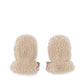 Mitones Grizz teddy baby mittens - Cream Off White