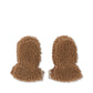 Mitones Grizz teddy baby mittens - Tobbaco brown