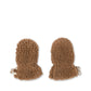 Mitones Grizz teddy baby mittens - Tobbaco brown