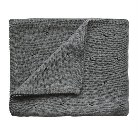 Manta Tejida - Pointelle Gray Melange