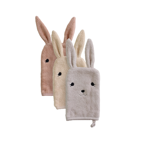 Set 3 Guantes De Baño Washcloth - Bunny