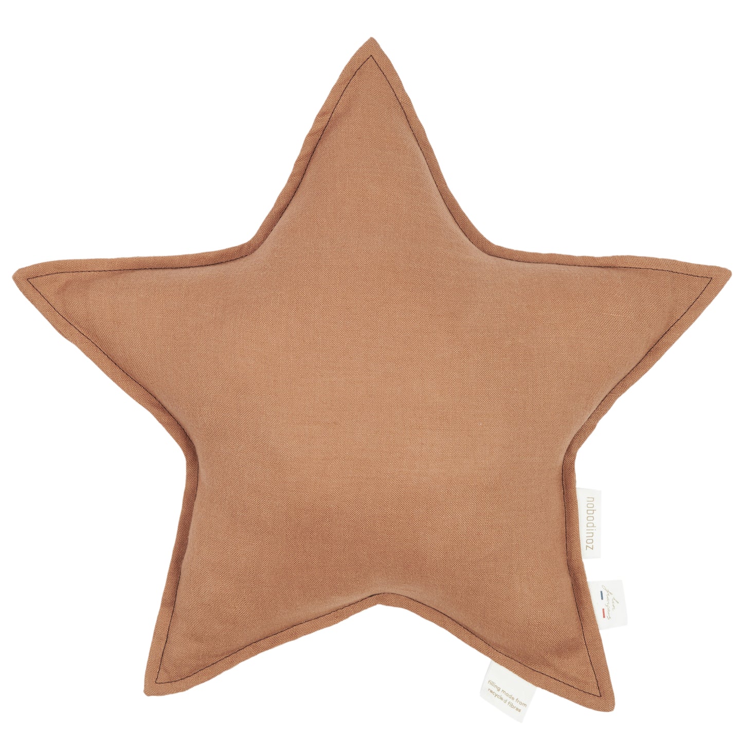 Cojín Estrella Lin Français - Noisette