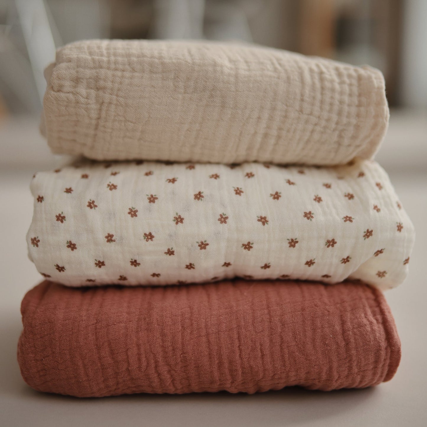 Sabana Muselina Fitted - Blush