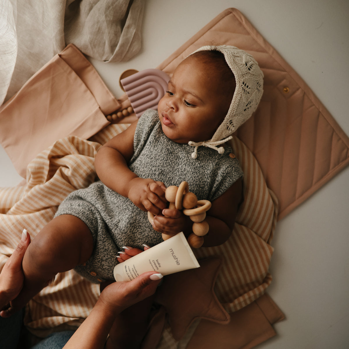 Swaddle Muselina - Natural Stripe