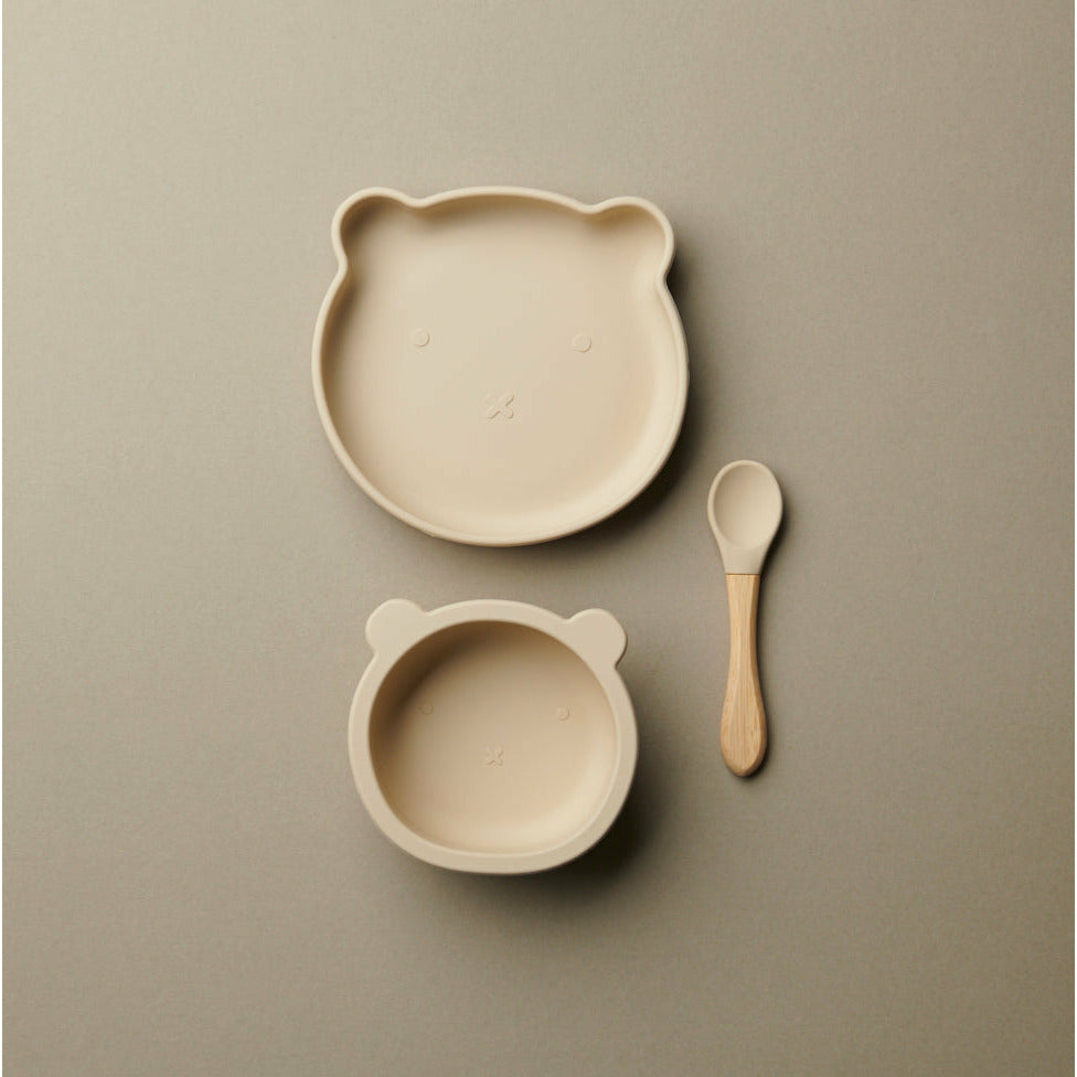 Plato Silicona Bear - Beach Sand