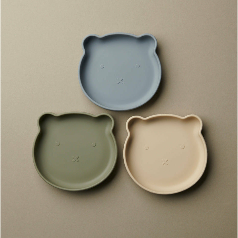 Plato Silicona Bear - Pebble