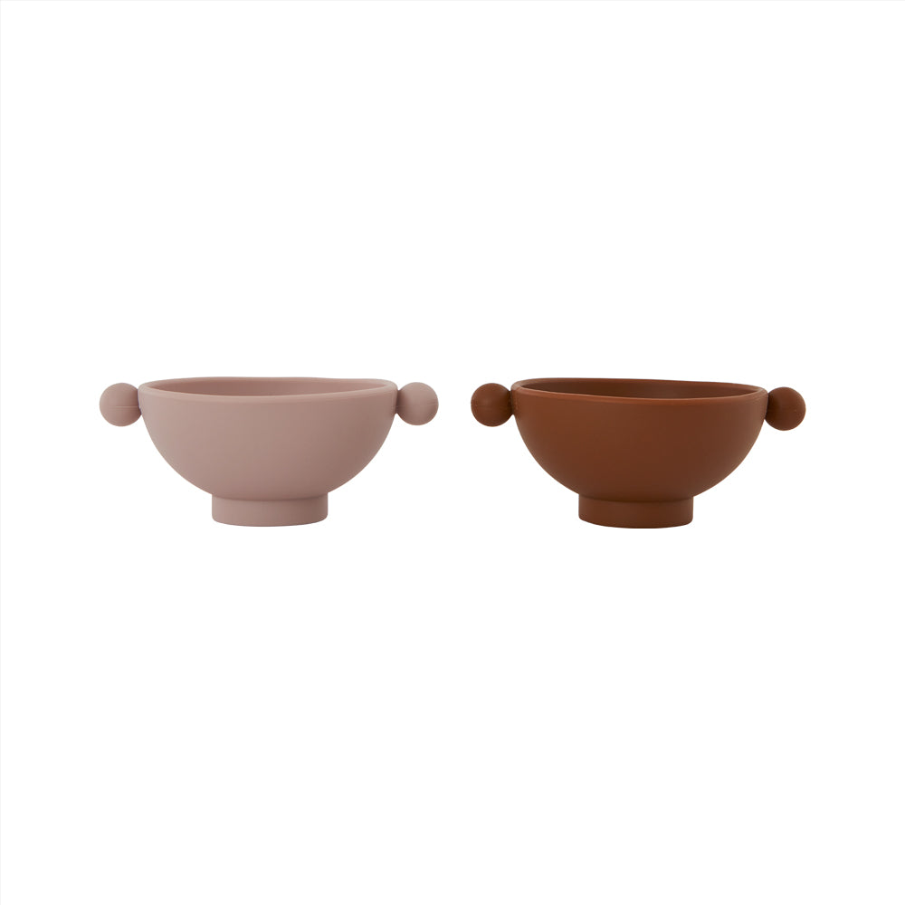 Set De 2 Bowls Tiny Inka - Caramel / Rose