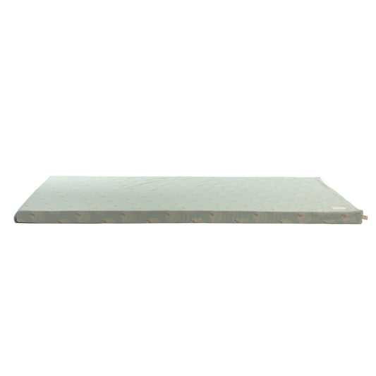 Colchoneta Saint Barth - White Gatsby / Antique Green