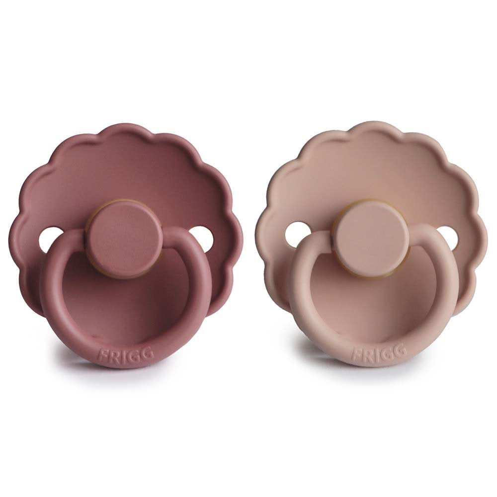 Pack 2 Chupetes Daisy Latex - Blush / Woodchuck