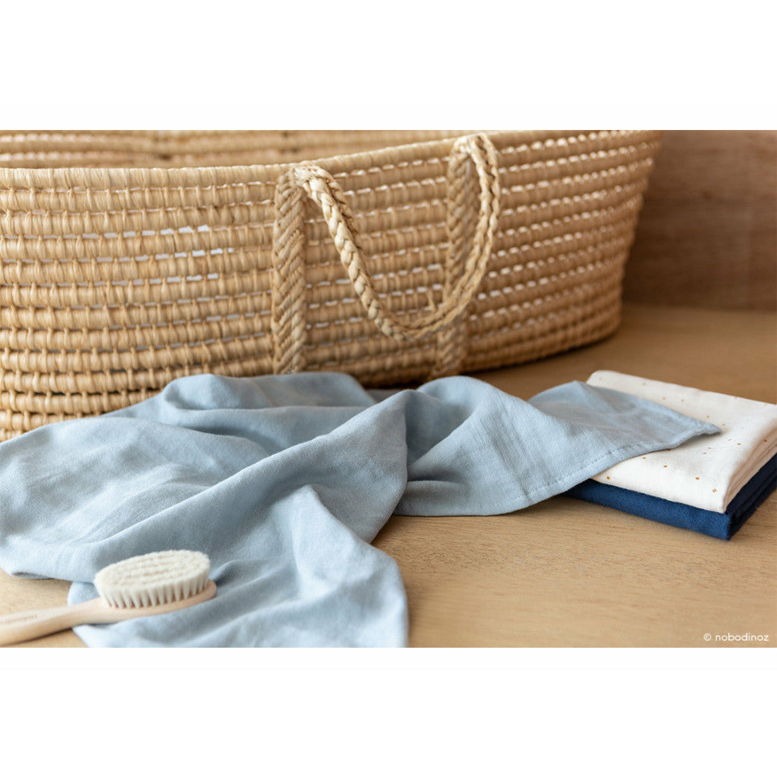 Muselina Baby Love - Riviera Blue