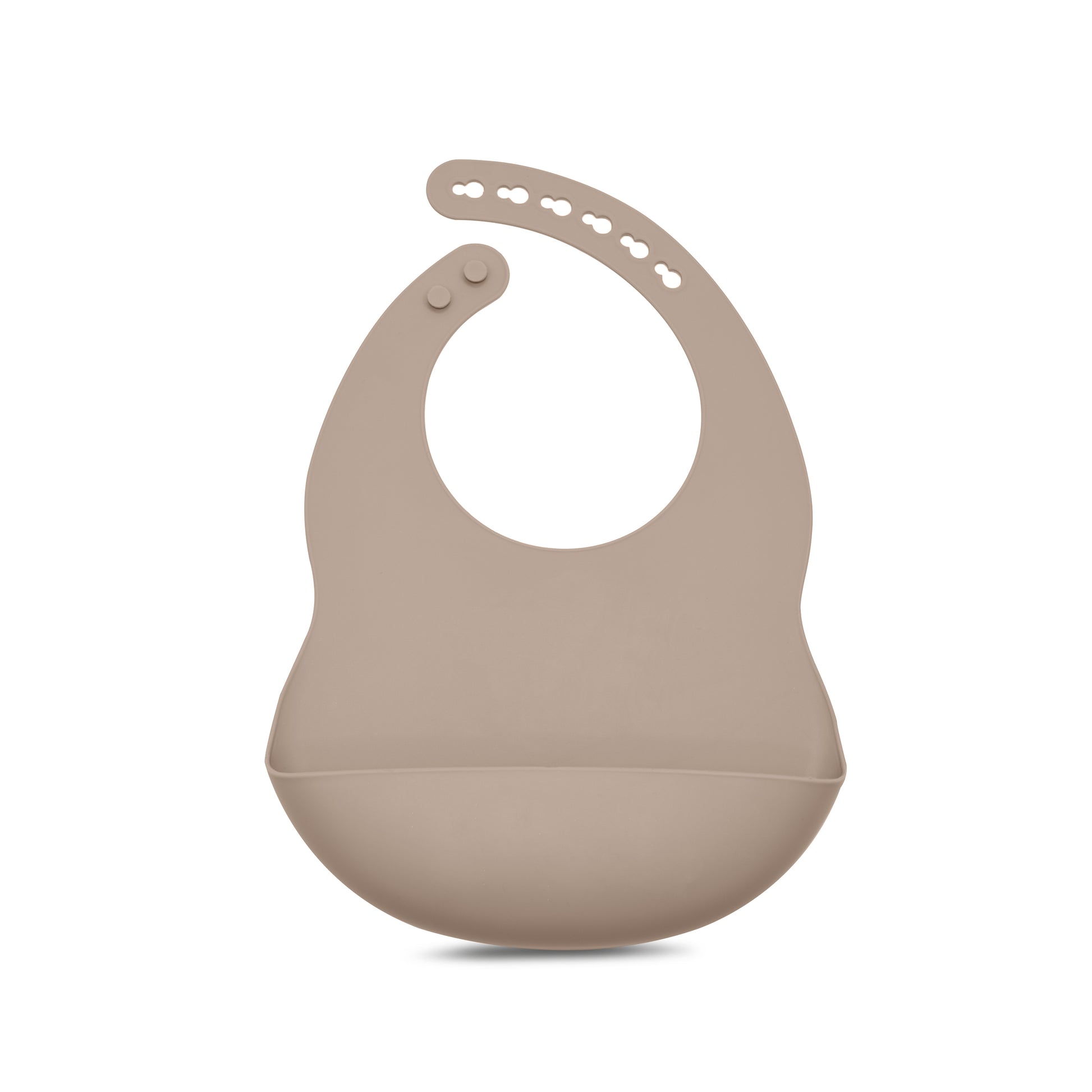 Babero Silicona - Taupe – Big Pig Kids ®