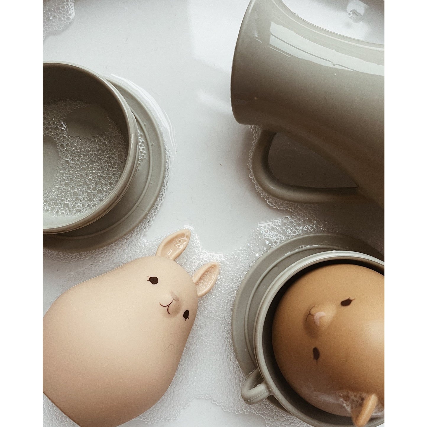 Silicone bath toys cup set - L`eau