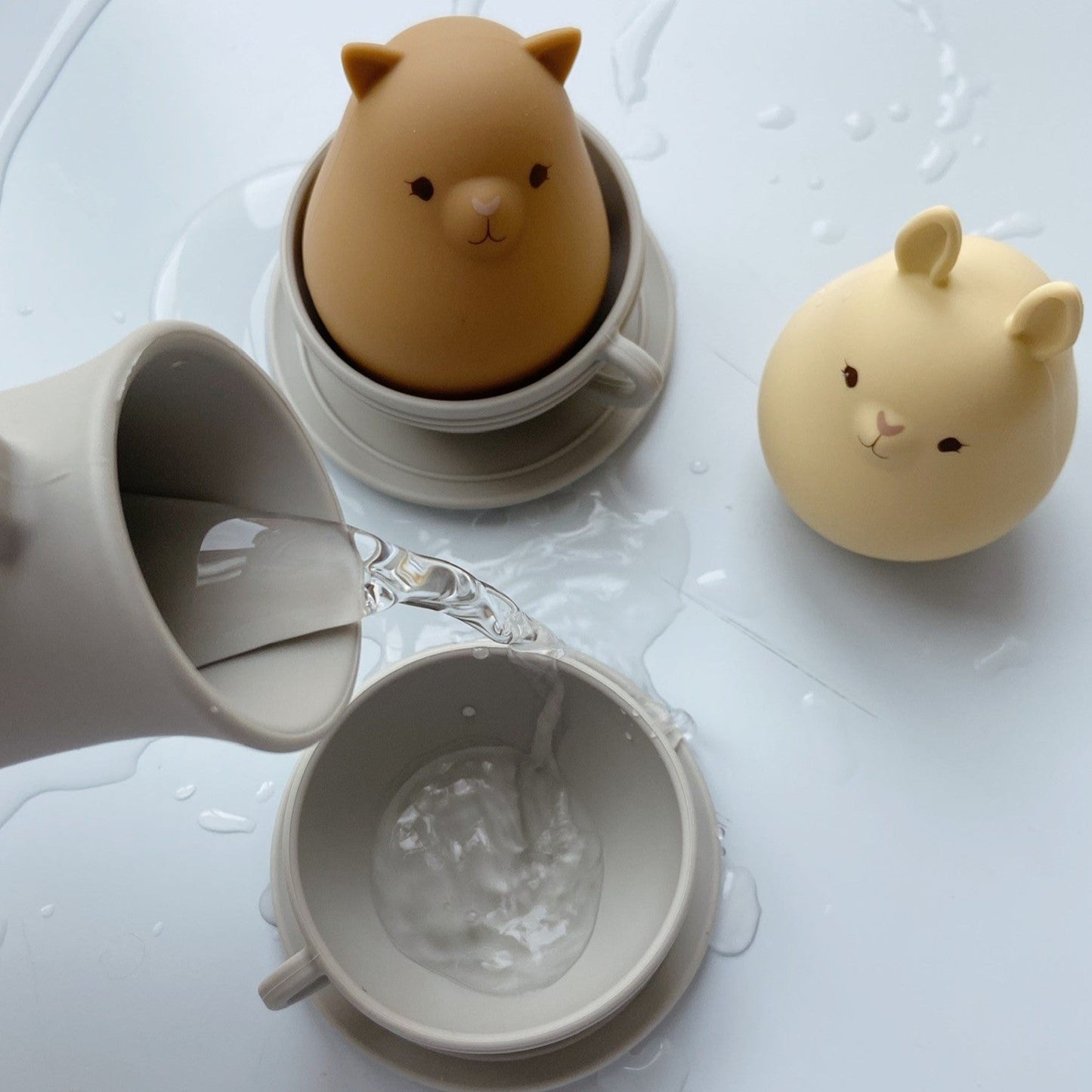Silicone bath toys cup set - L`eau