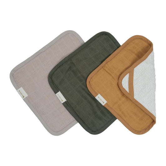 Set 3 Toallas De Baño / wash cloth- Olive Garden