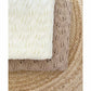 Manta Tejida Hojas - Winter white