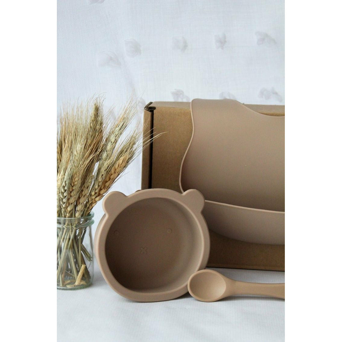 Bowl Silicona Bear - Taupe