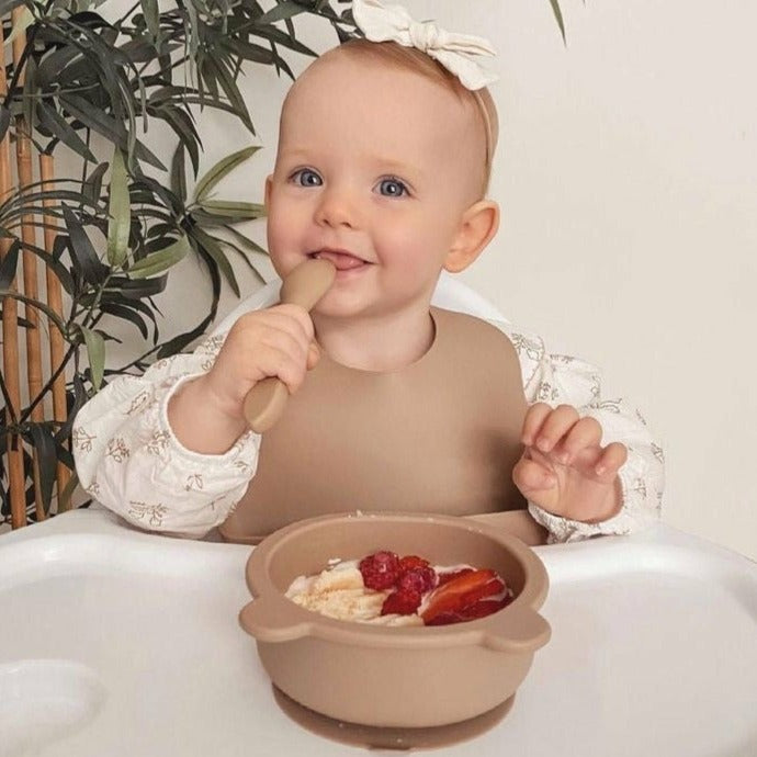 Bowl Silicona Bear - Taupe