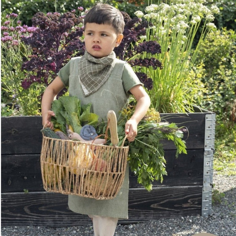 Delantal - Chambray Olive
