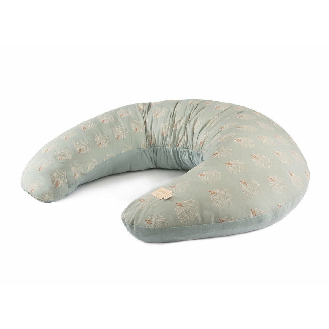 Cojín Maternal Luna - White Gatsby / Antique Green
