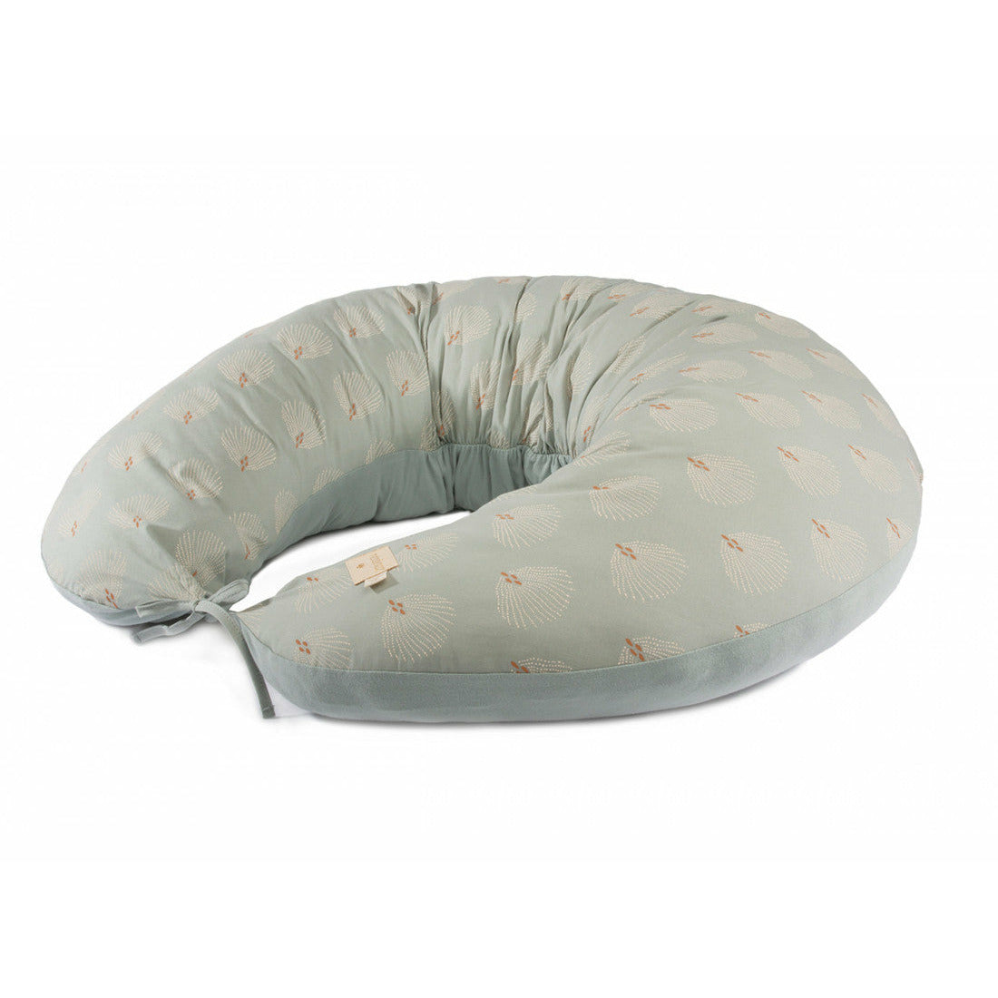 Cojín Maternal Luna - White Gatsby / Antique Green