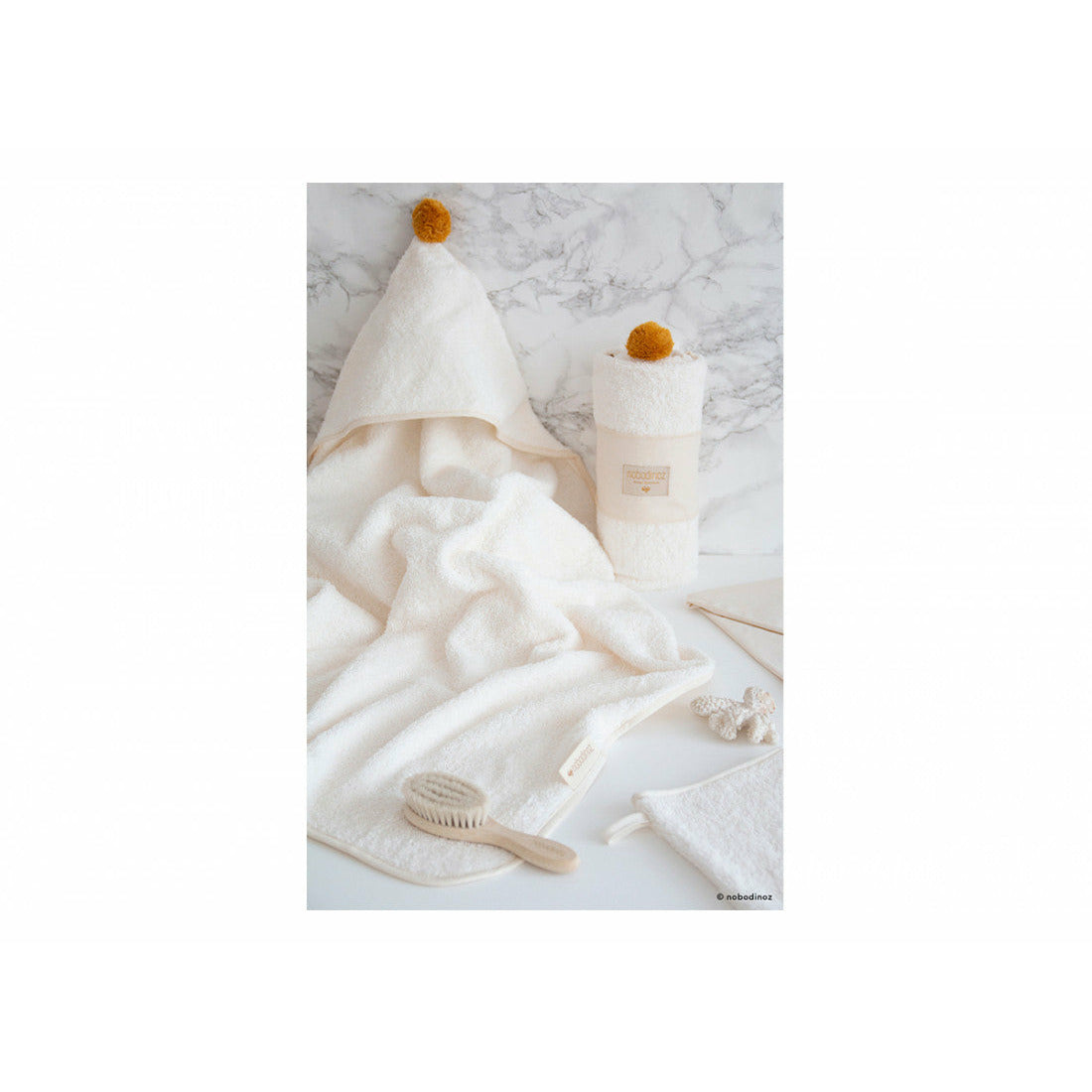 Toalla con capucha So Cute - Natural