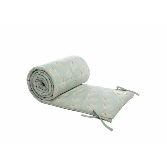 Protector de cuna Nest - White Gatsby Antique Green
