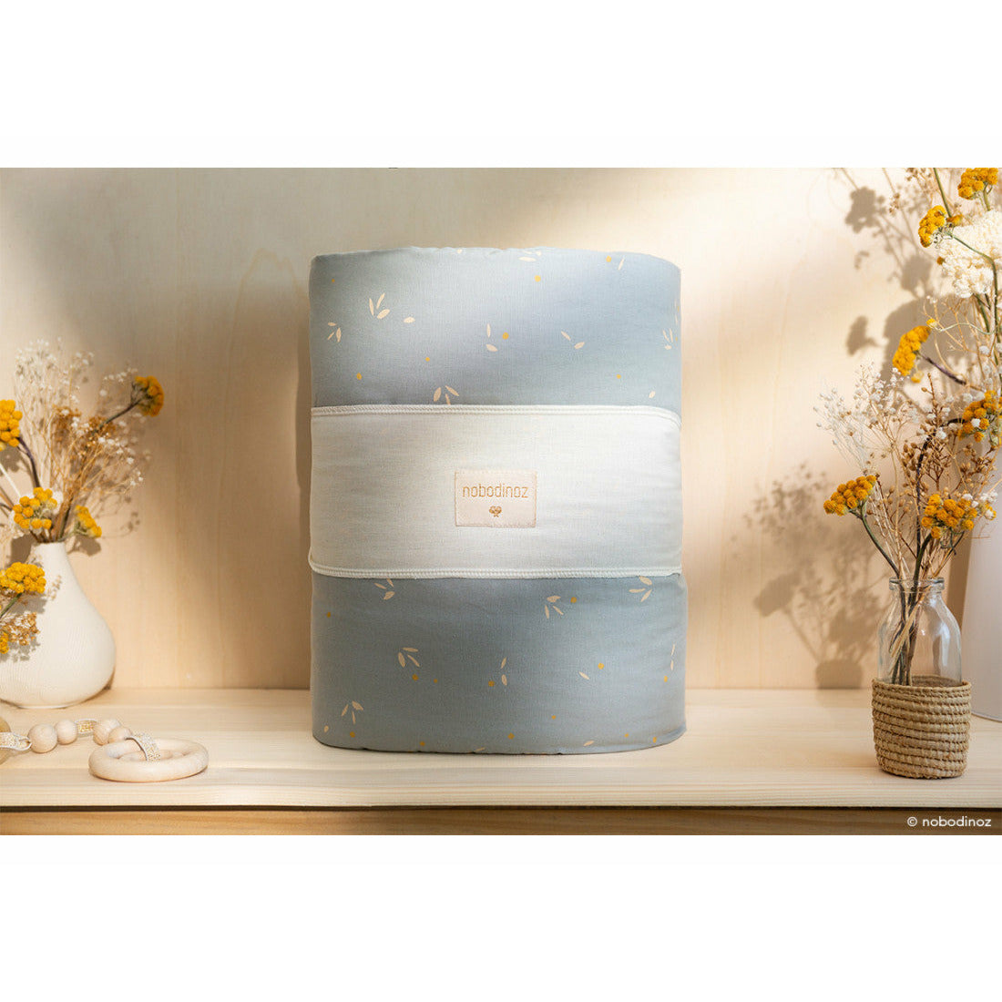 Protector de cuna Nest - Willow Soft Blue