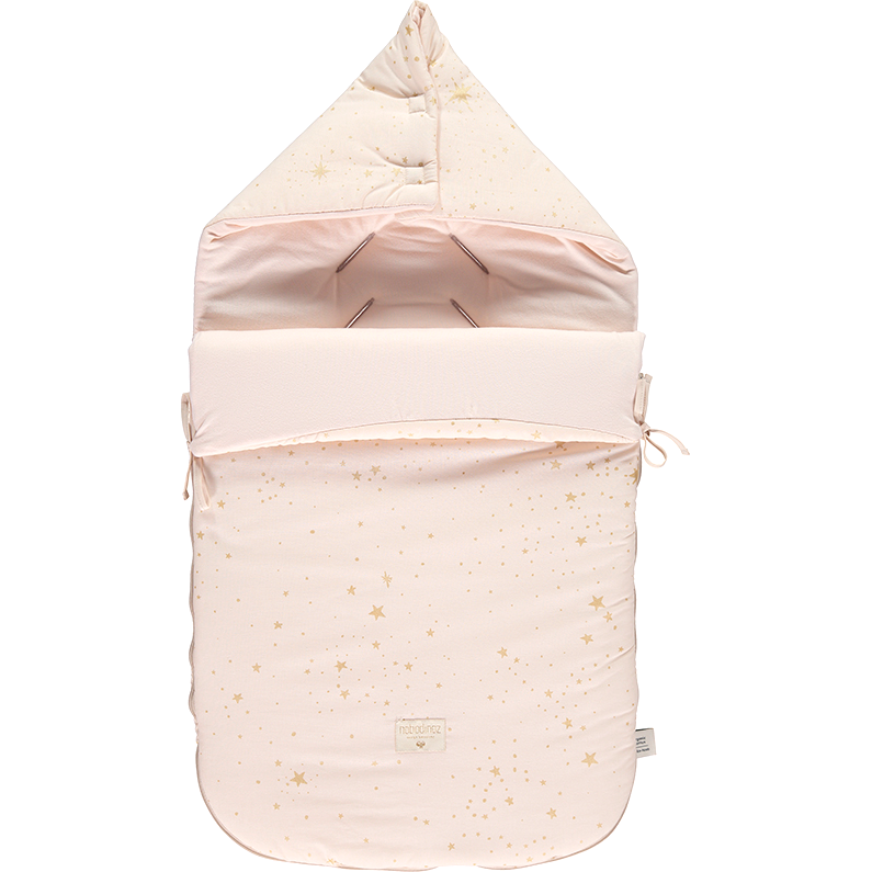 Saco de paseo de invierno Passegiata - Gold Stella / Dream Pink (0-6 m)