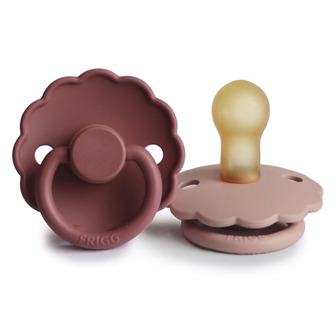 Pack 2 Chupetes Daisy Latex - Blush / Woodchuck