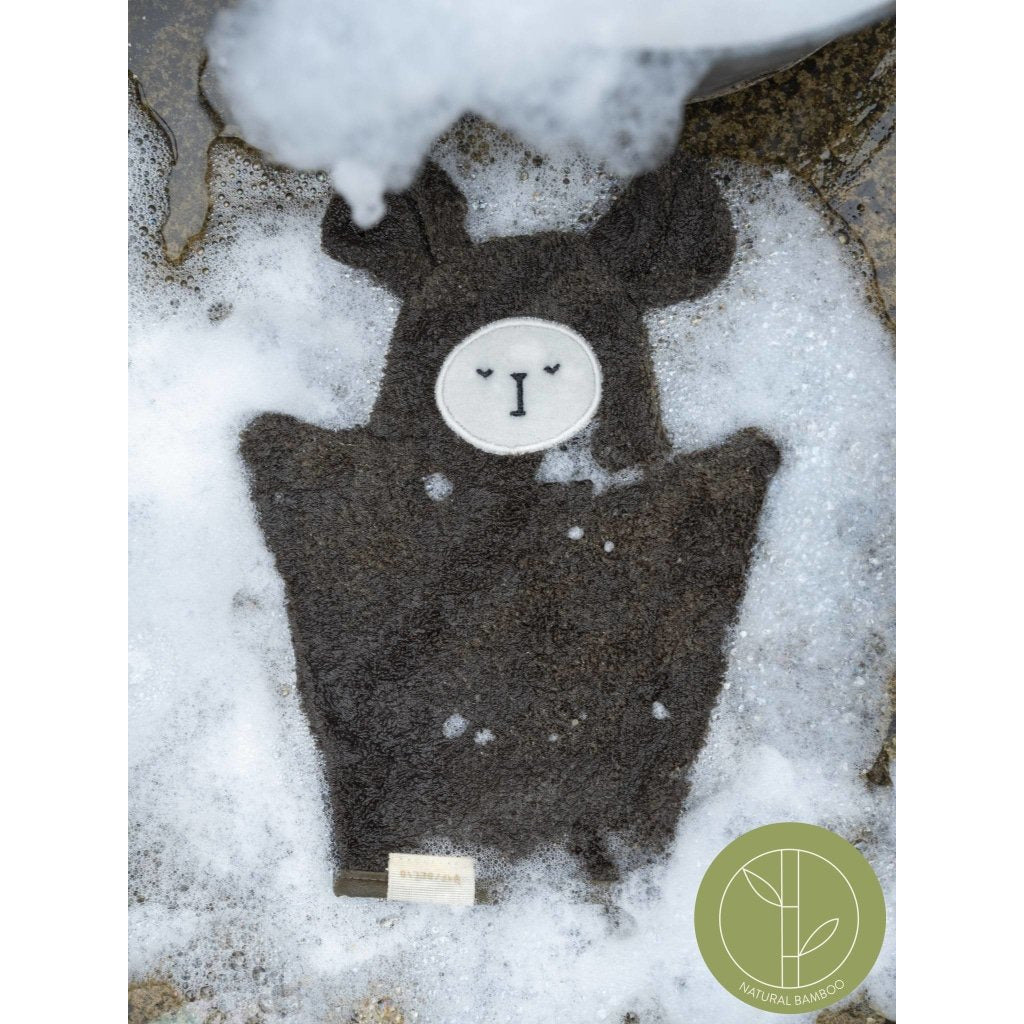 Set 3 Guantes De Baño Washcloth - Bear Olive Mix